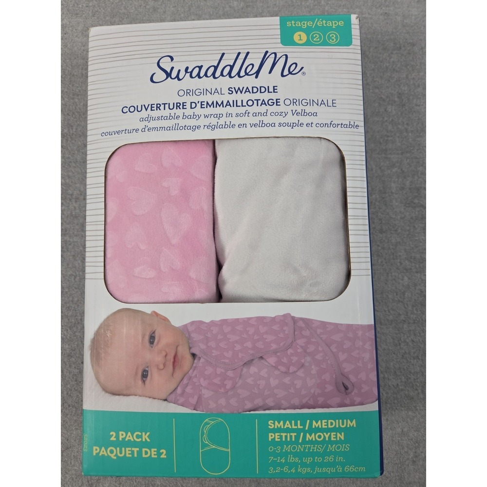 SUMMER The Original SWADDLEME Infant Wrap Set 0-3 Months Small /‎ Medium NEW